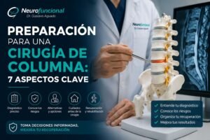 Preparación para una cirugía de columna: siete aspectos clave antes del procedimiento.