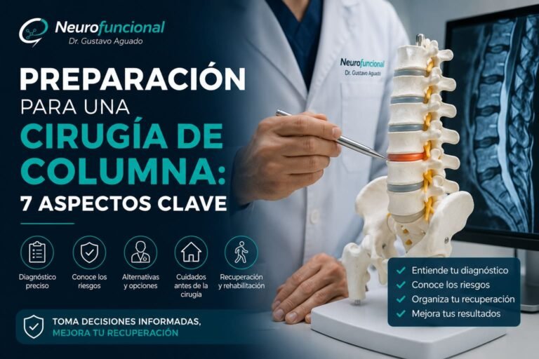 Preparación para una cirugía de columna: siete aspectos clave antes del procedimiento.