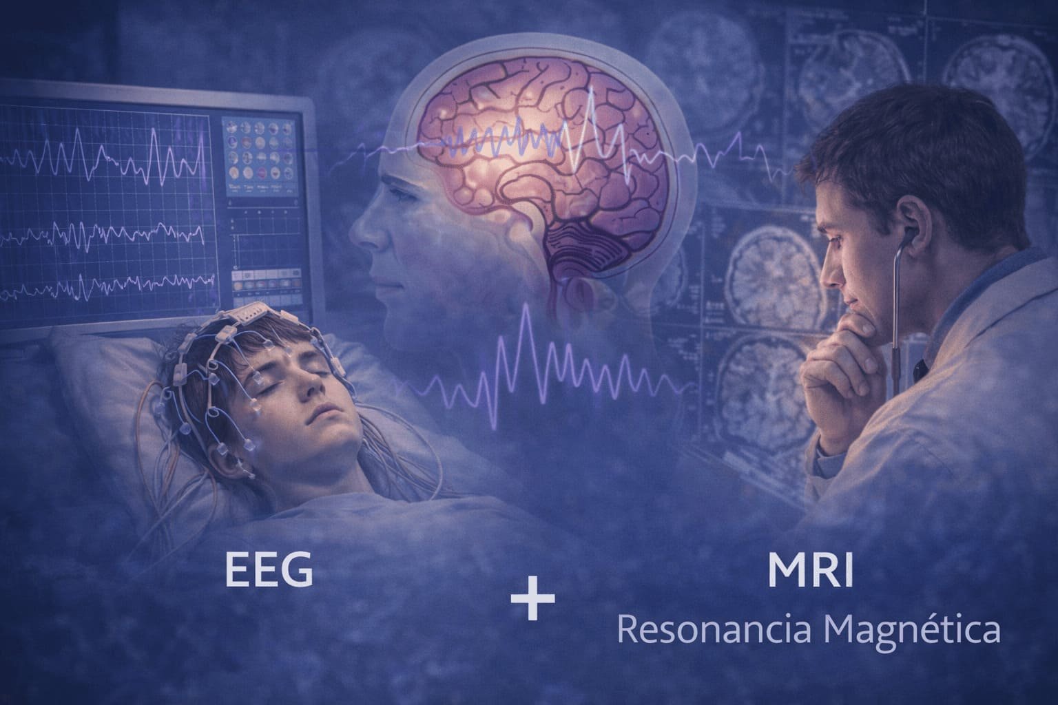 Diagnóstico de epilepsia con EEG y resonancia magnética